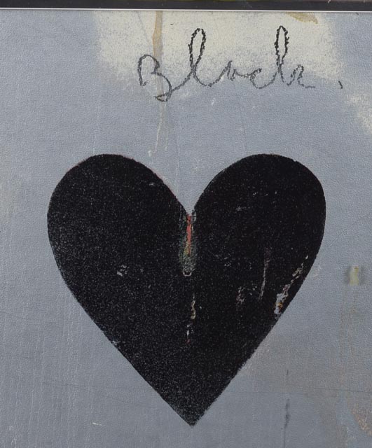 "8 Hearts" Partial Jim Dine Giclee Poster