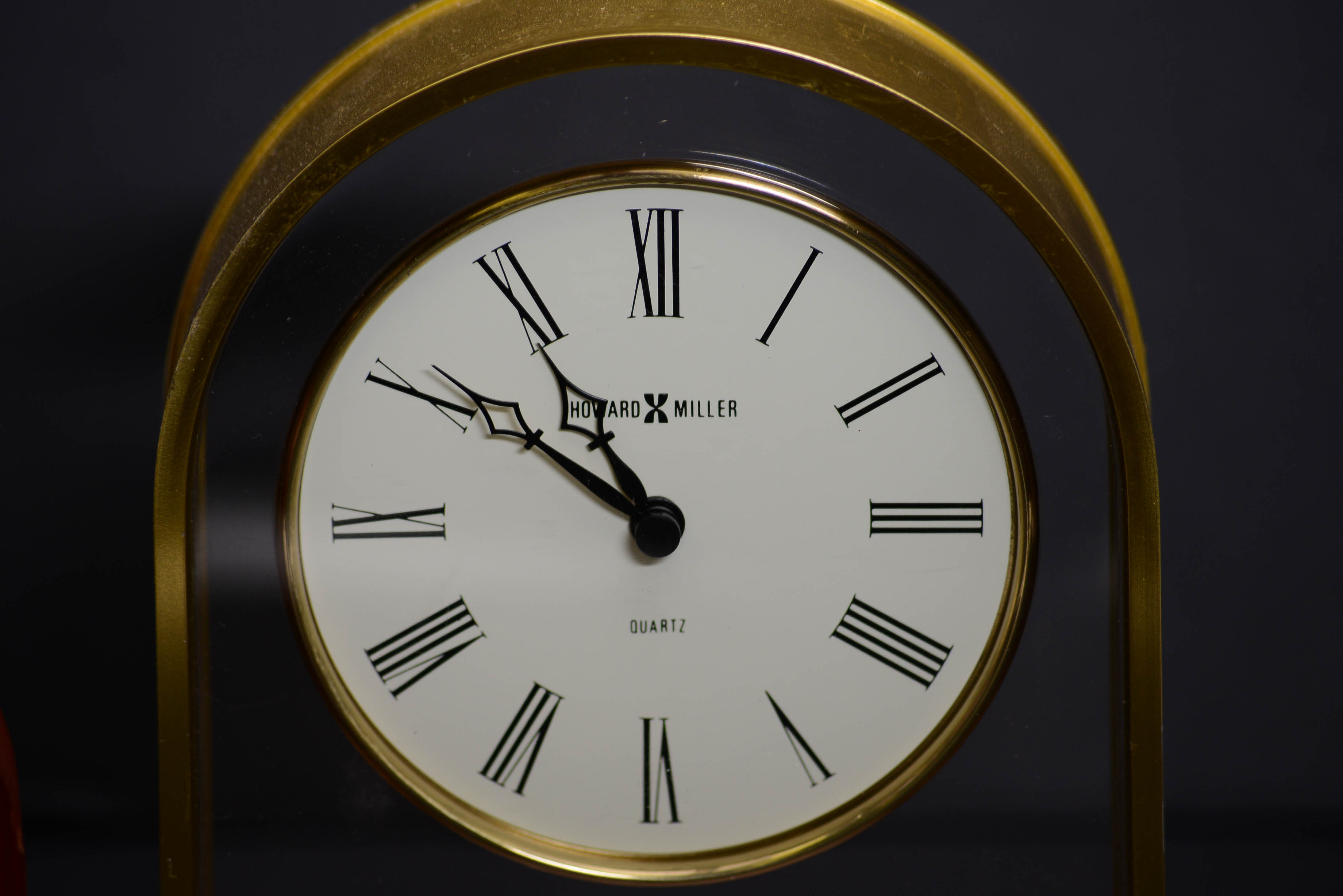 Two Curved Top Desk Clocks