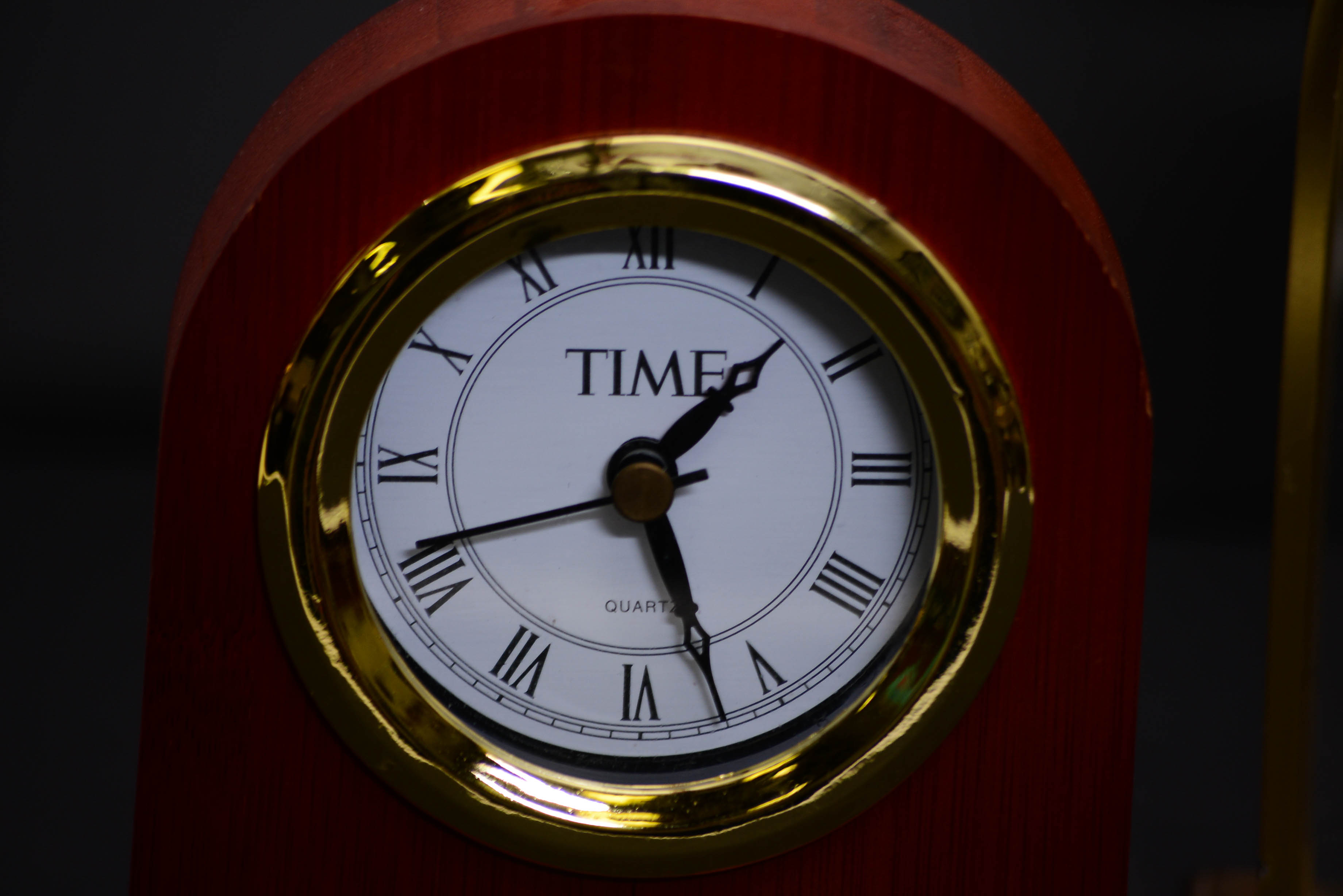 Two Curved Top Desk Clocks