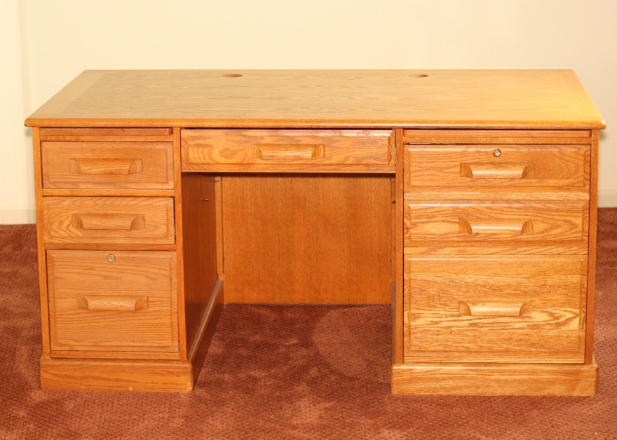 Winners Only Inc. Executive Oak Desk