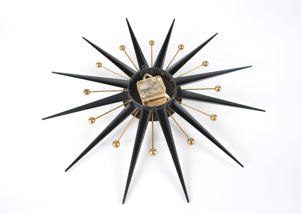 Welby Mid Century Modern Atomic Starburst Wall Clock