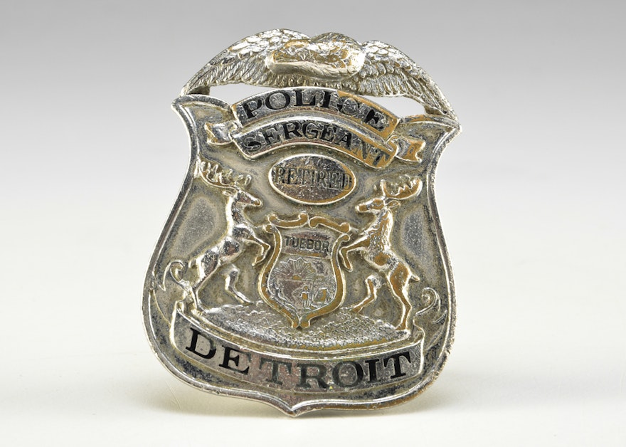 Retired Detroit Police Sergeant Badge
