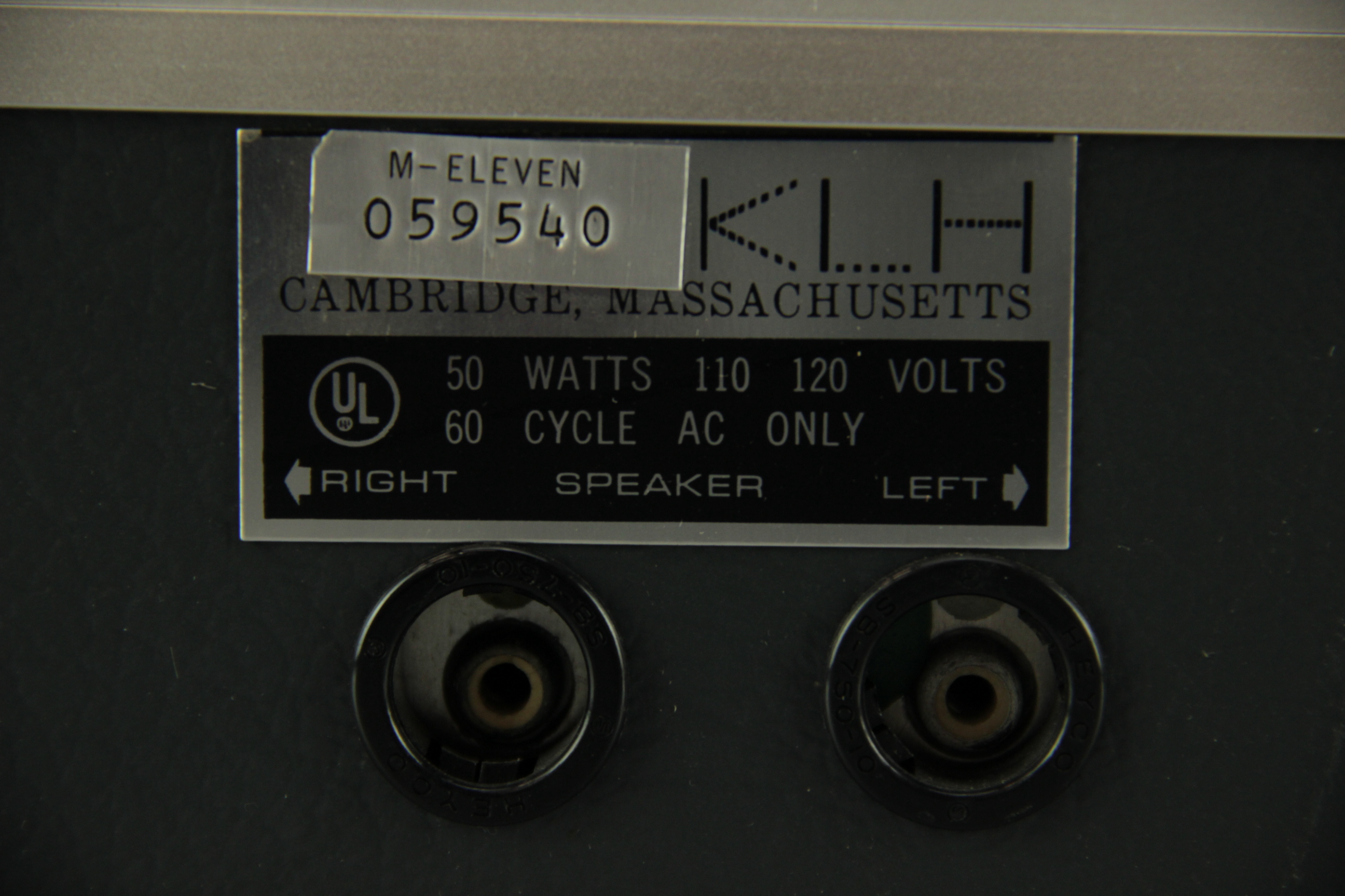 KLH Model 11 Turntable and Speaker Stereo Set