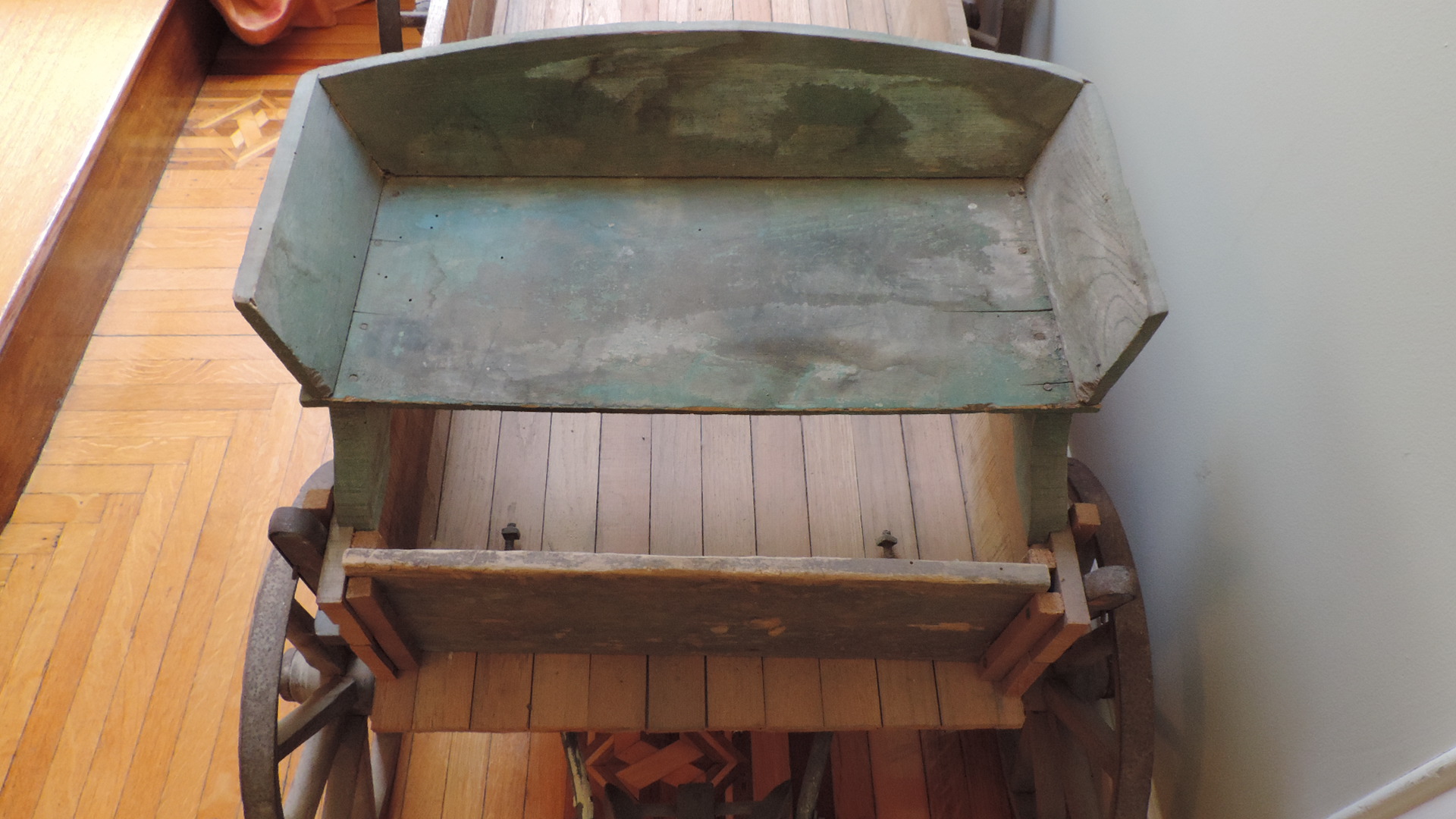 Antique Goat Wood Wagon