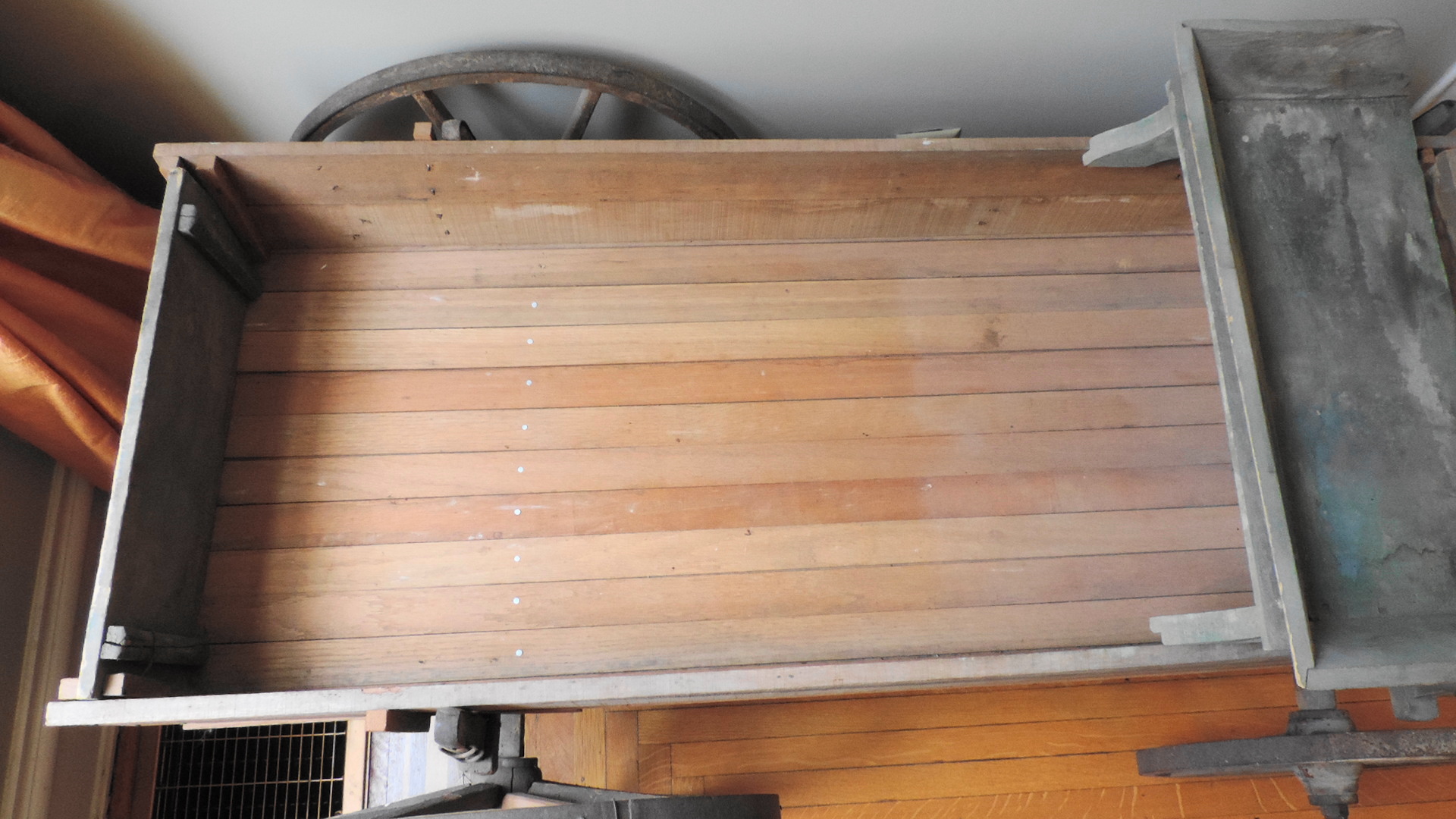 Antique Goat Wood Wagon