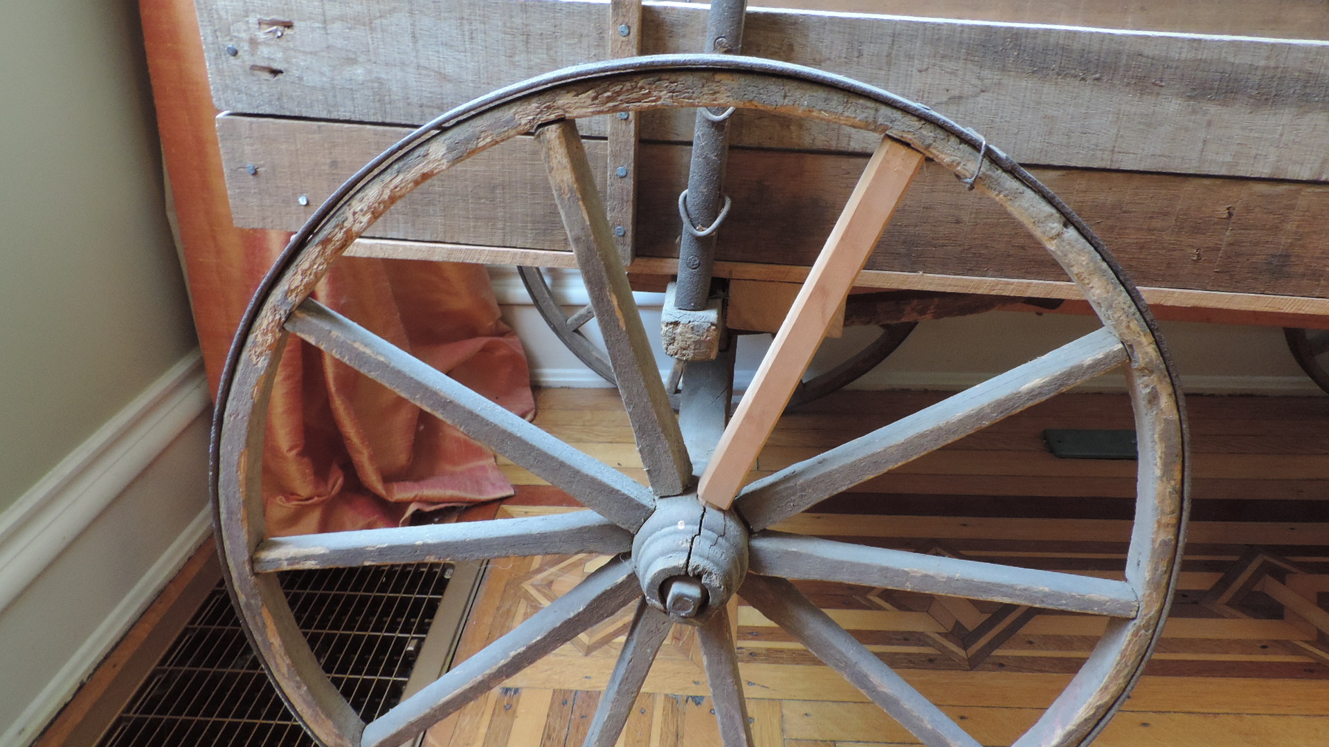 Antique Goat Wood Wagon