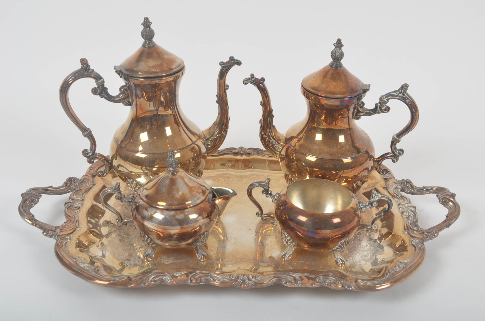 Vintage FB Rogers Silver Plated Tea Set