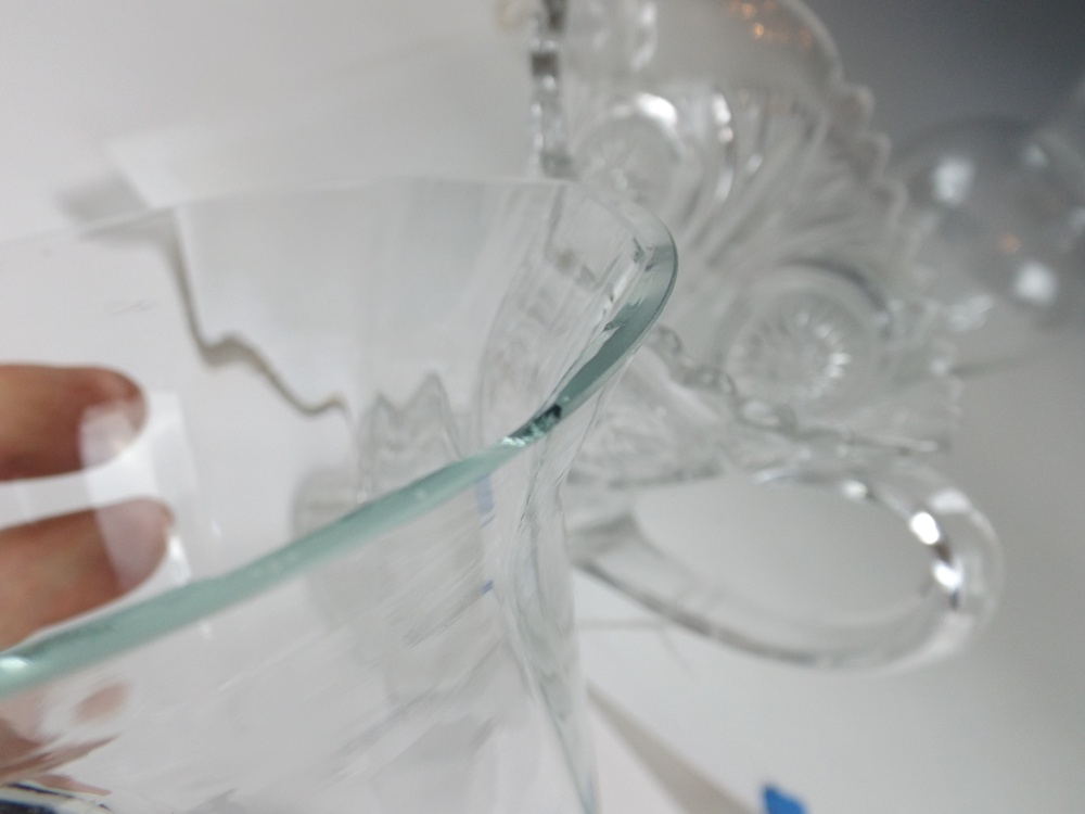 Vintage Pressed Glass Pitcher and Vases