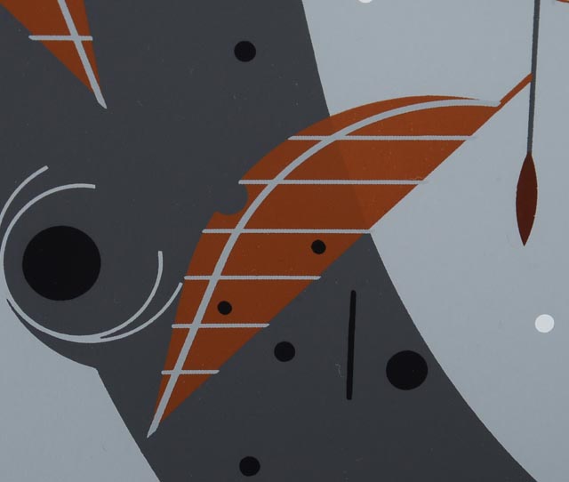 "Upside Downy" Charley Harper Limited Edition Serigraph