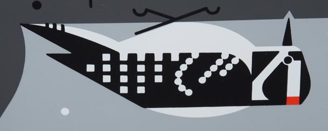 "Upside Downy" Charley Harper Limited Edition Serigraph