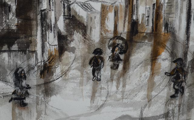 Original Watercolor on Paper by Evelyn Schmidt