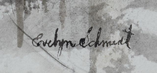 Original Watercolor on Paper by Evelyn Schmidt