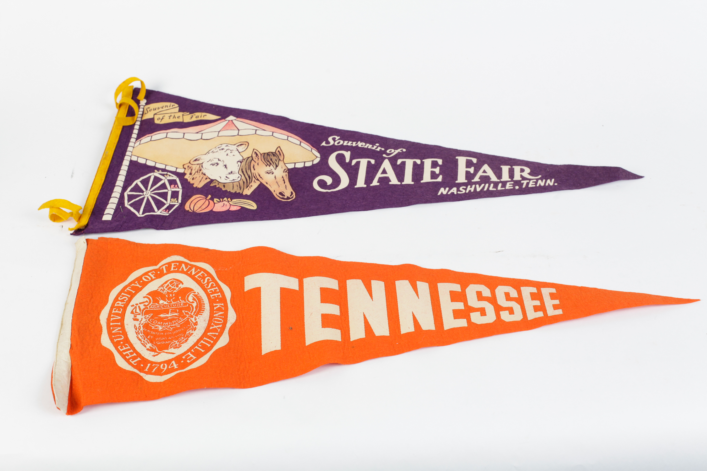 Pair of Vintage Pennants