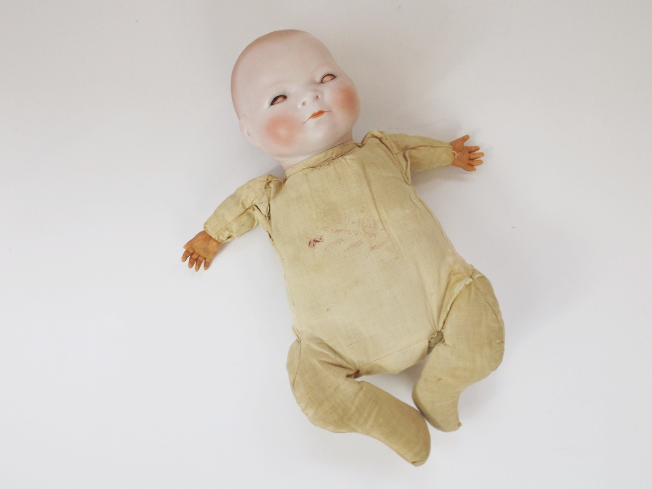 Vintage Bye Lo Porcelain Head Baby Doll