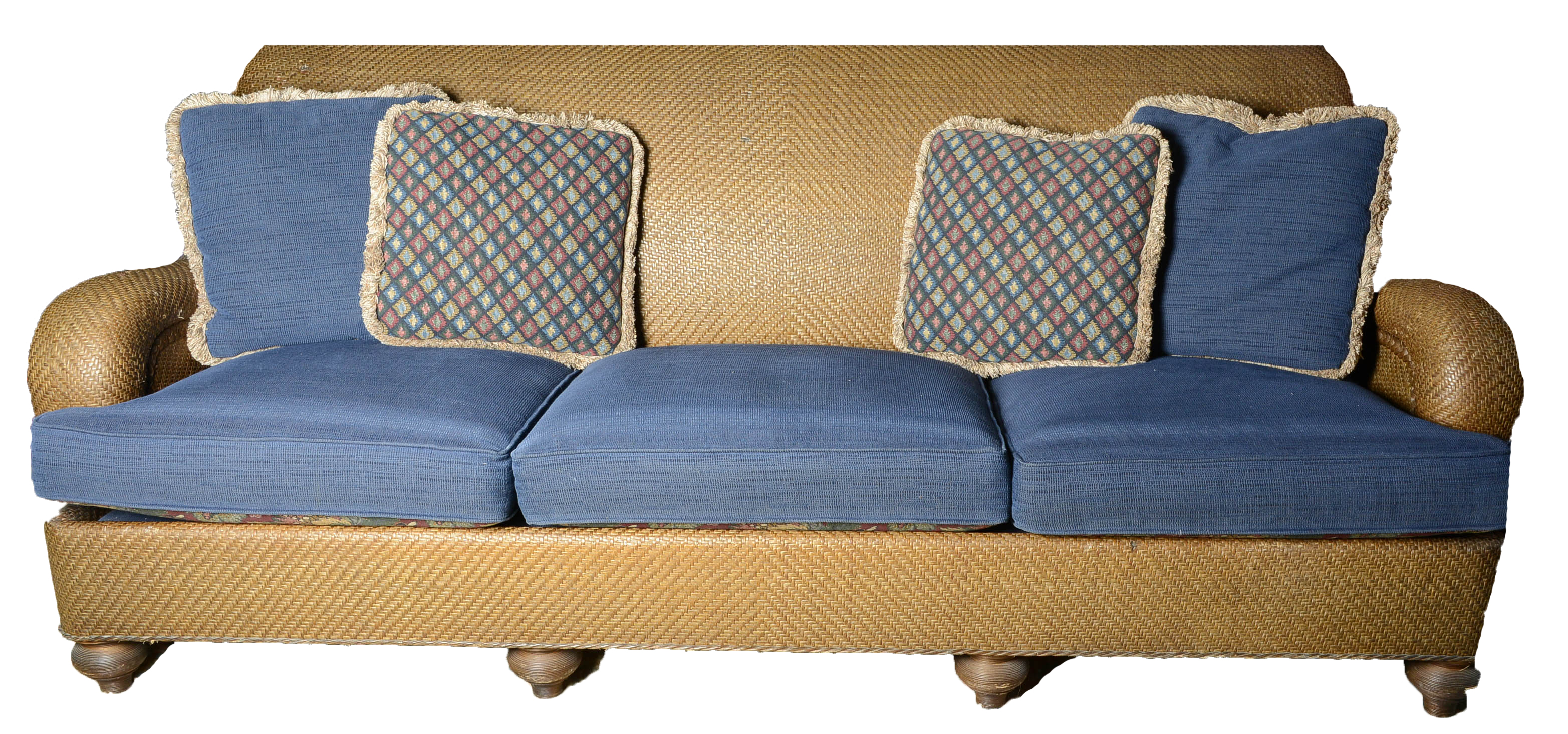 Hickory Chair Mark Hampton Collection Woven/Upholstered Sofa