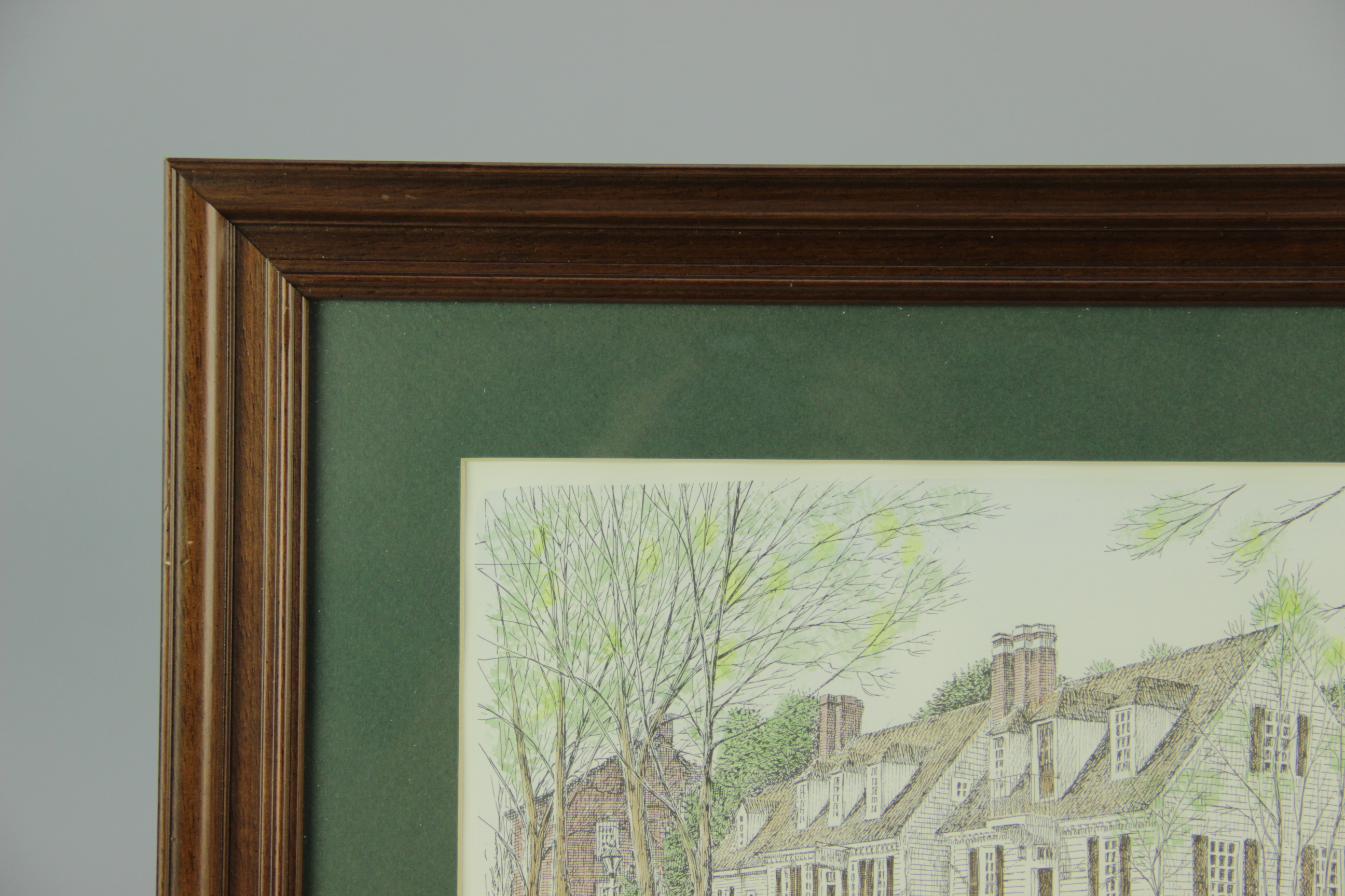 Four Clark M. Goff Lithographs of Colonial Williamsburg Taverns