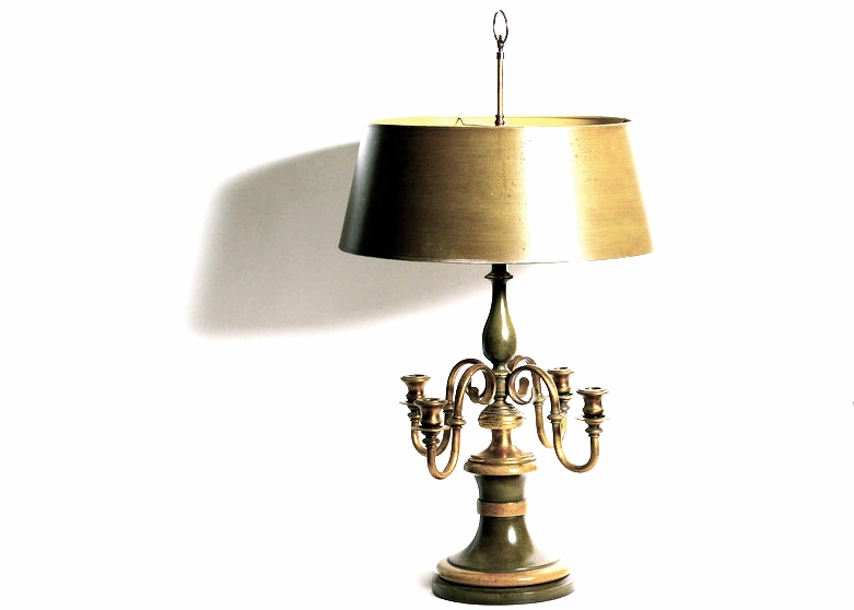 Large Shaded Candelabra Lamp