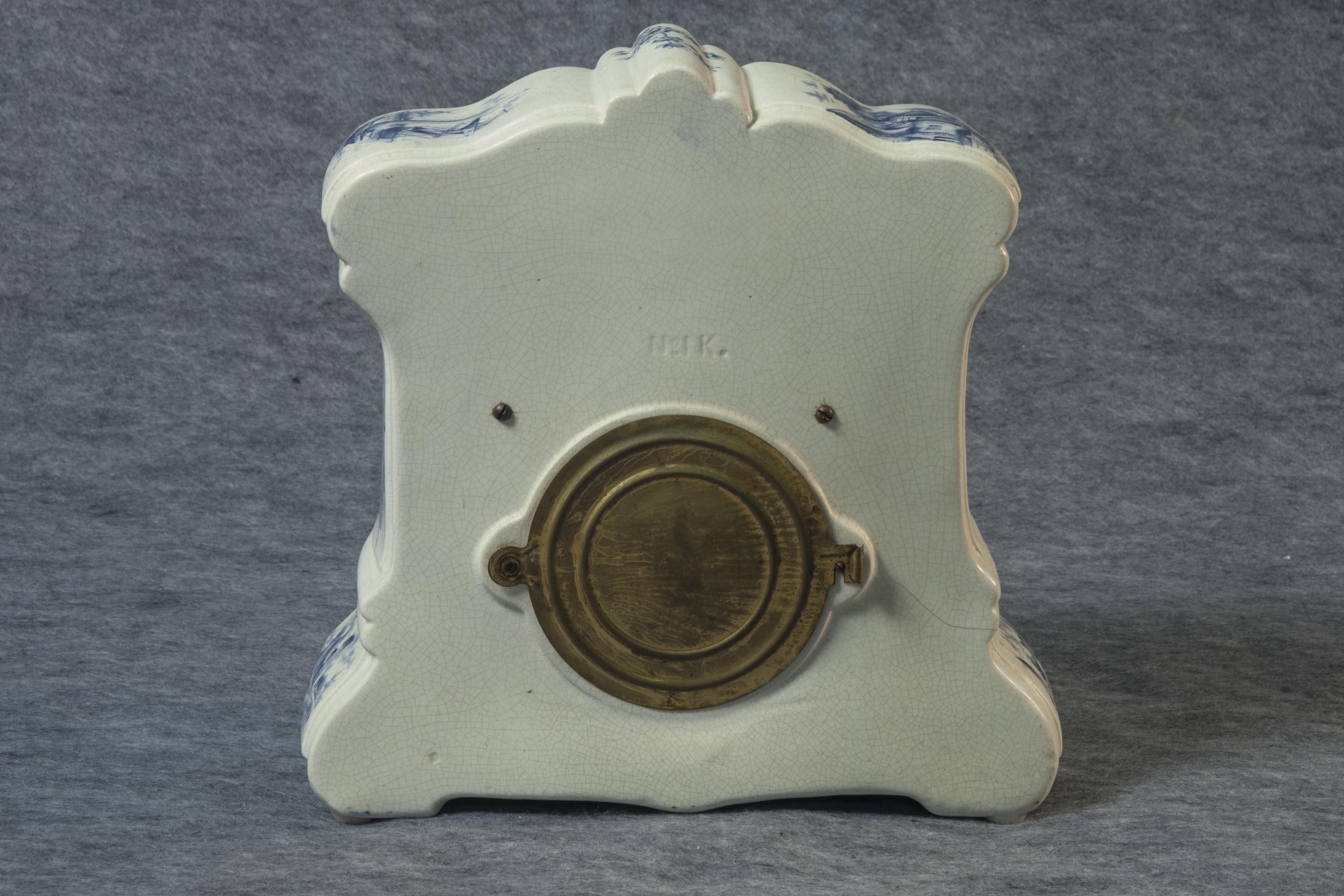 Delft Blue Mantel Clock