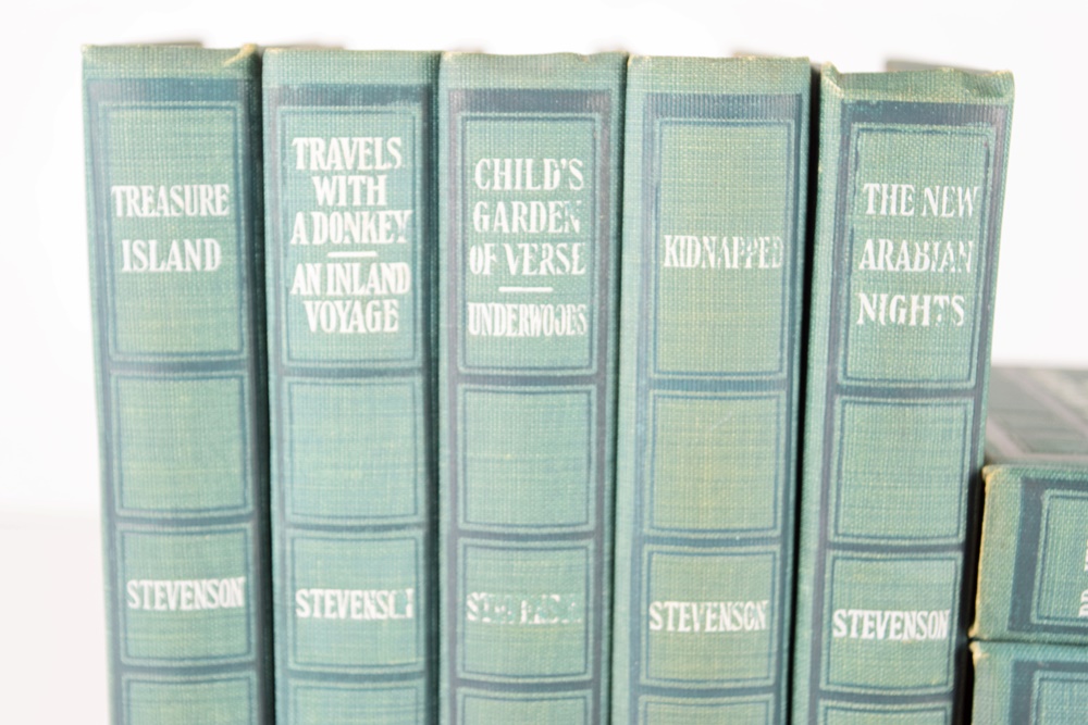 1906 Medallion Edition Publication of Stevenson Books, Nine Vols.