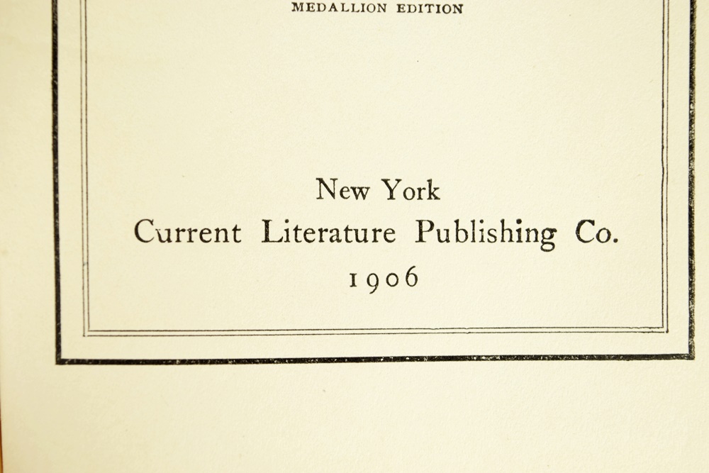 1906 Medallion Edition Publication of Stevenson Books, Nine Vols.