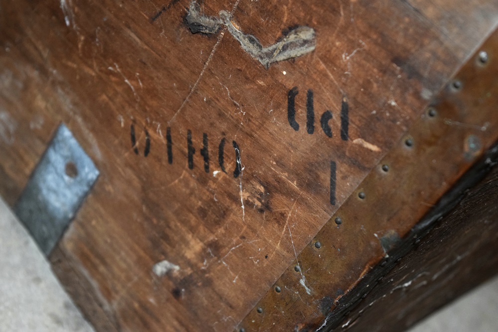 WWI Artillery Shells, Casing and Wooden Box