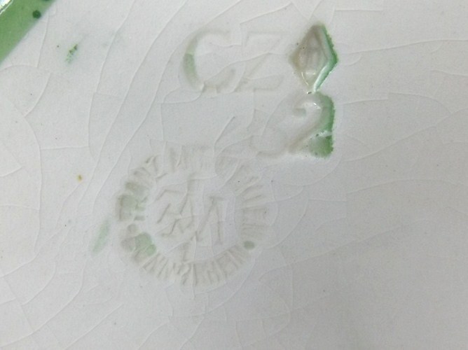 Antique Ansonia Royal Bonn Porcelain Mantel Clock