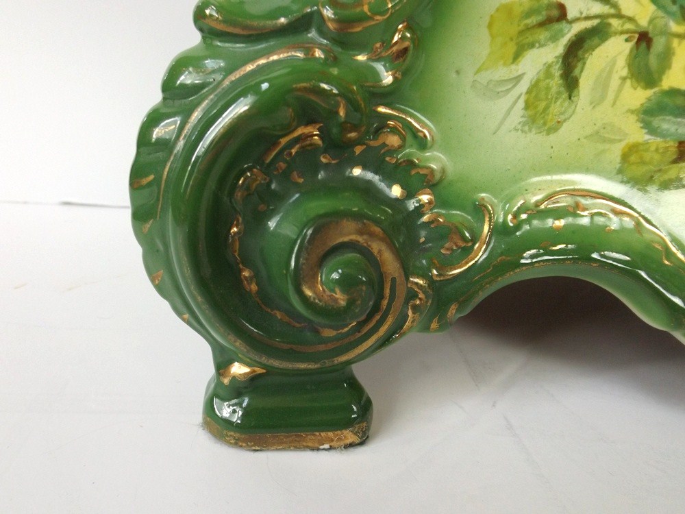 Antique Ansonia Royal Bonn Porcelain Mantel Clock