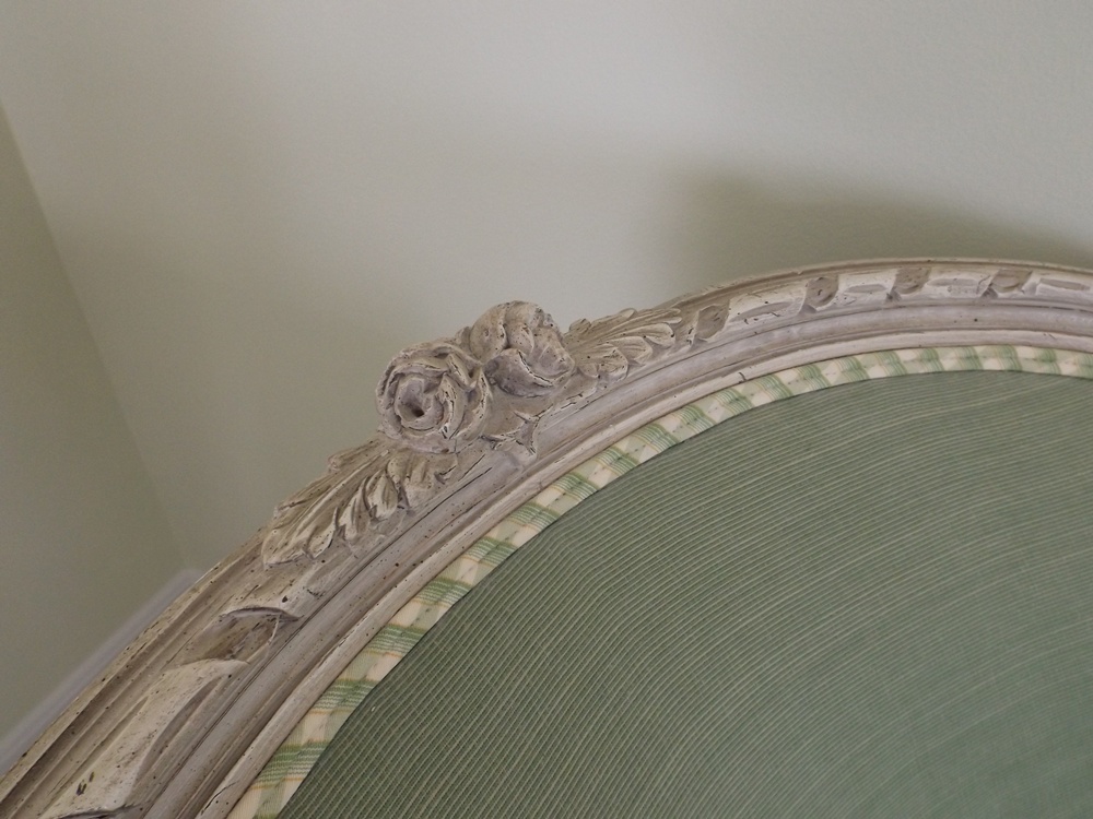 Antique French Louis XVI Style Down-Filled Chaise Lounge