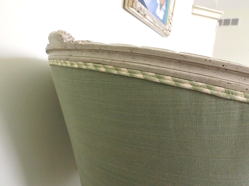 Antique French Louis XVI Style Down-Filled Chaise Lounge