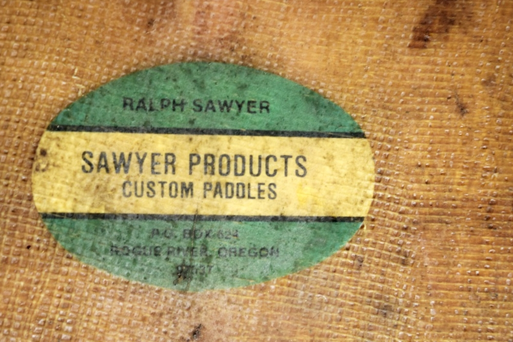 Six Vintage Wooden Canoes Paddles in Various Shapes and Sizes