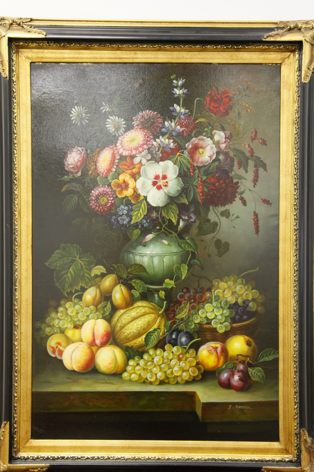 J. Nodrik Still Life Oil Painting