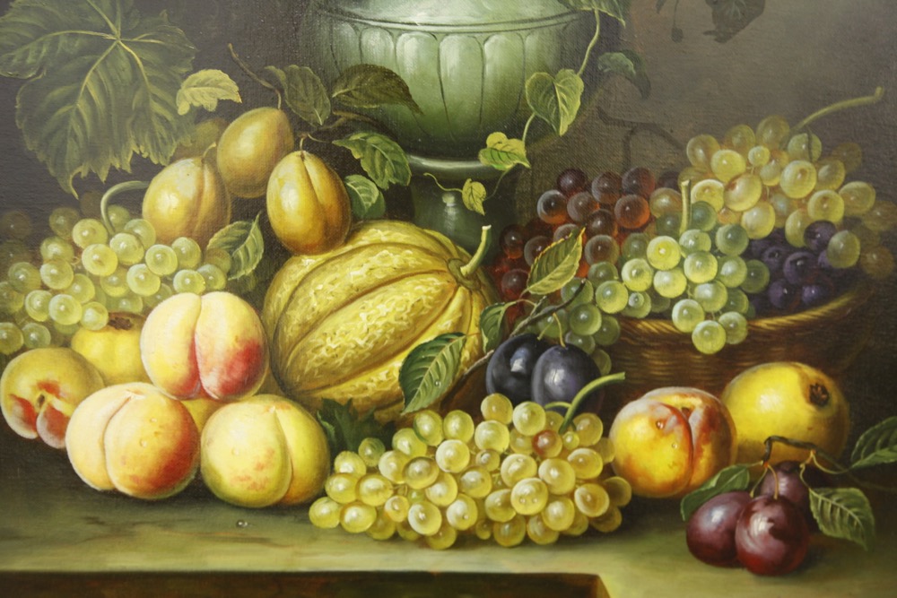 J. Nodrik Still Life Oil Painting