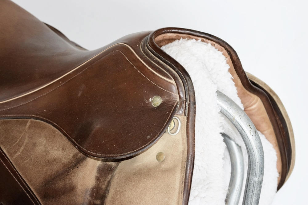 Vintage George Kieffer Munchen Dressage Saddle with Girth