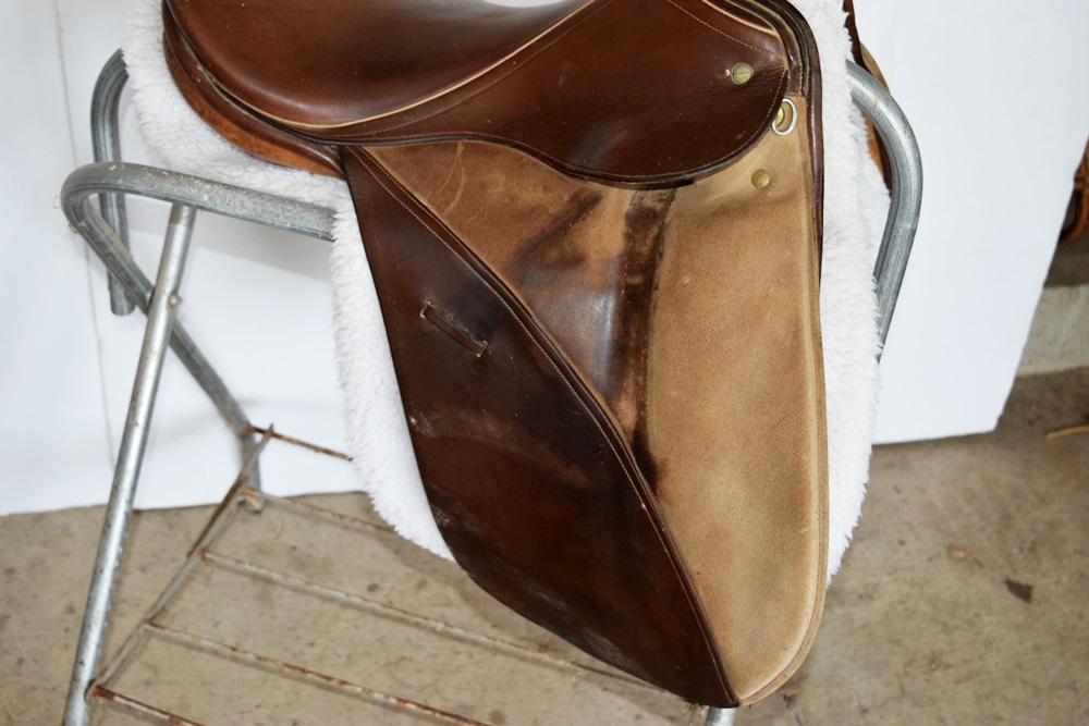 Vintage George Kieffer Munchen Dressage Saddle with Girth