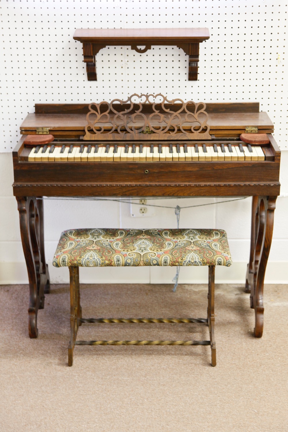 Civil War Era Melodeon with Stool