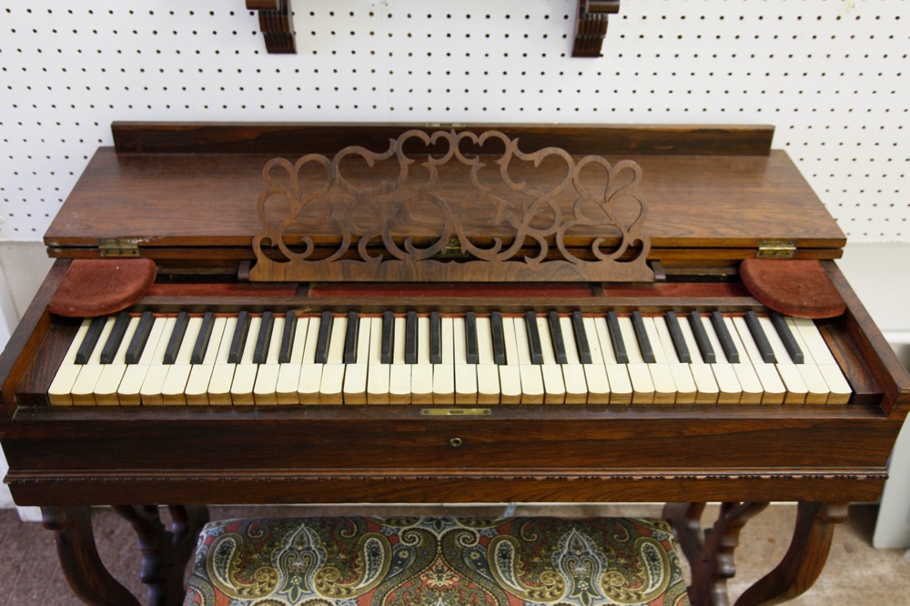 Civil War Era Melodeon with Stool