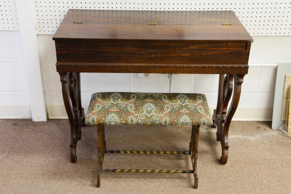 Civil War Era Melodeon with Stool