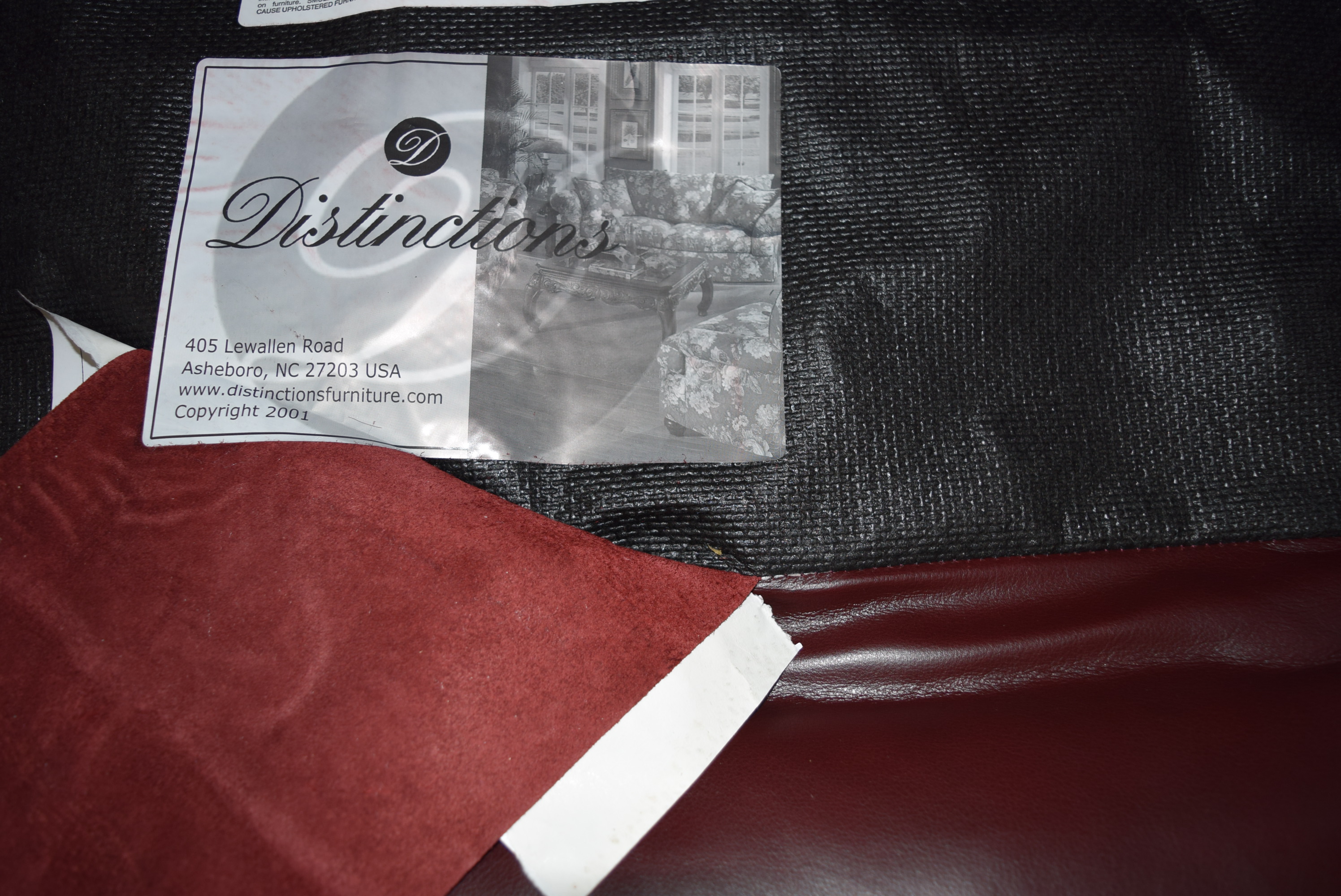 Distinctions Burgundy Leather Chair