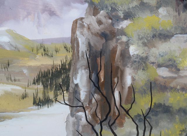 Original Gouache Painting by White Buffalo / Bobby Hill