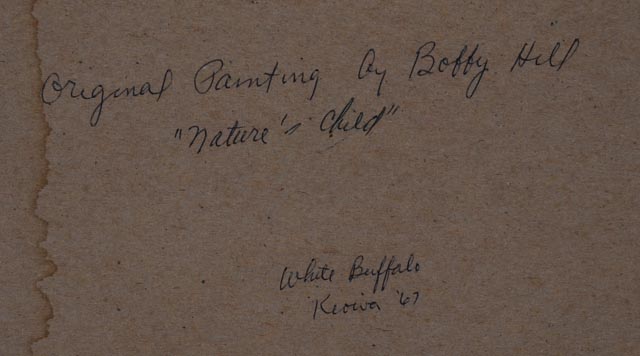 Original Gouache Painting by White Buffalo / Bobby Hill