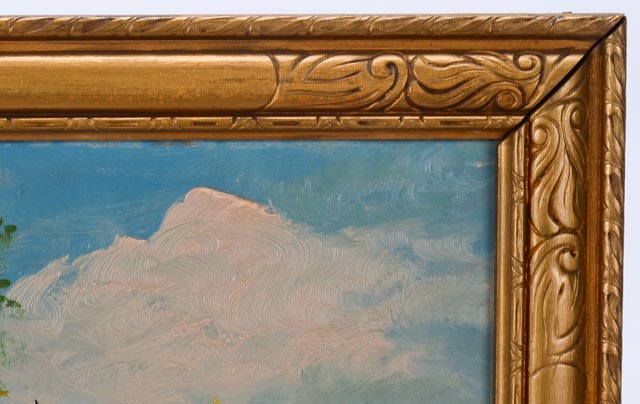 Vintage Landscape Painting by Geraldine Darwood