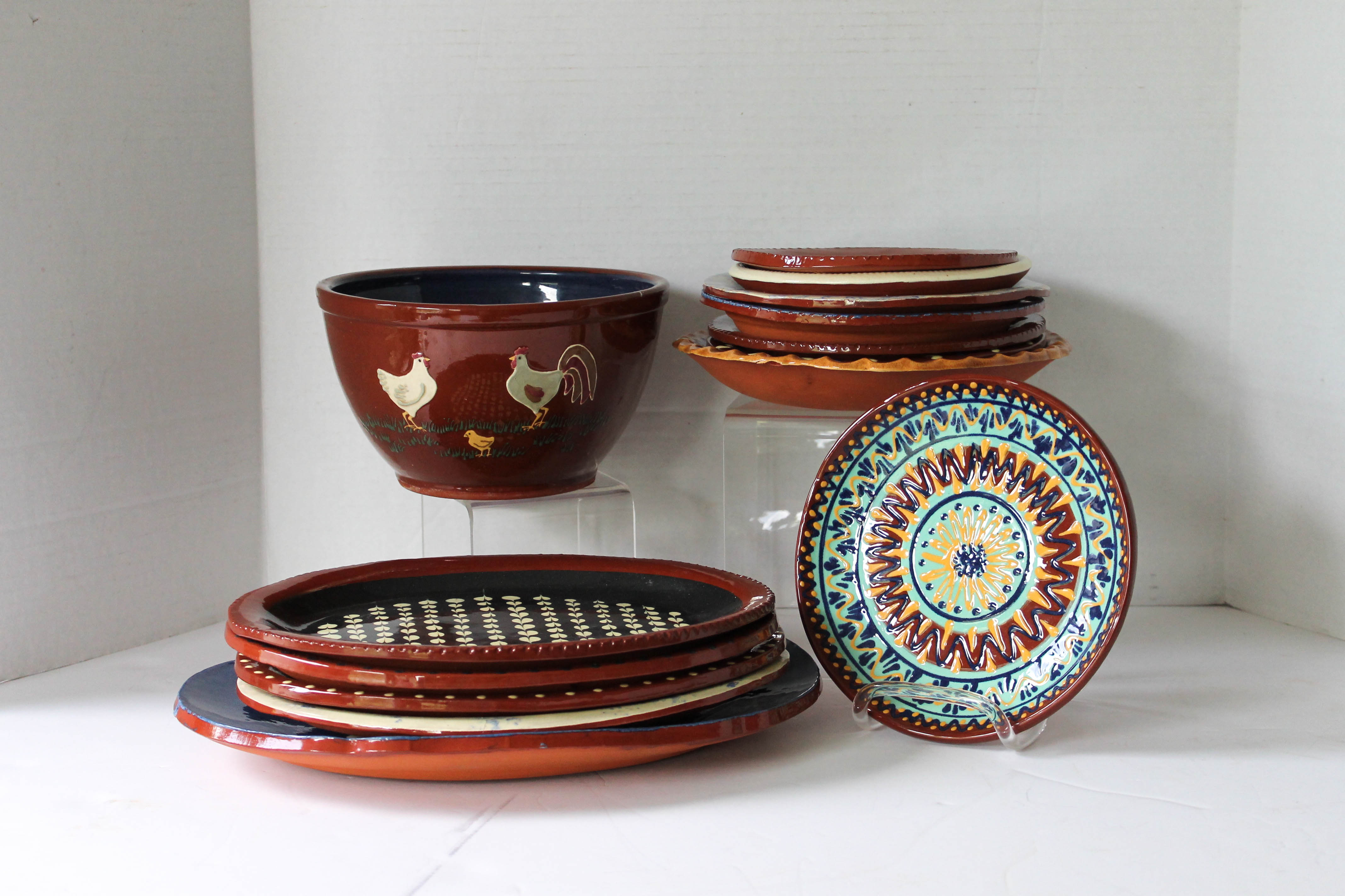 Exemplary Redware Pottery Collection