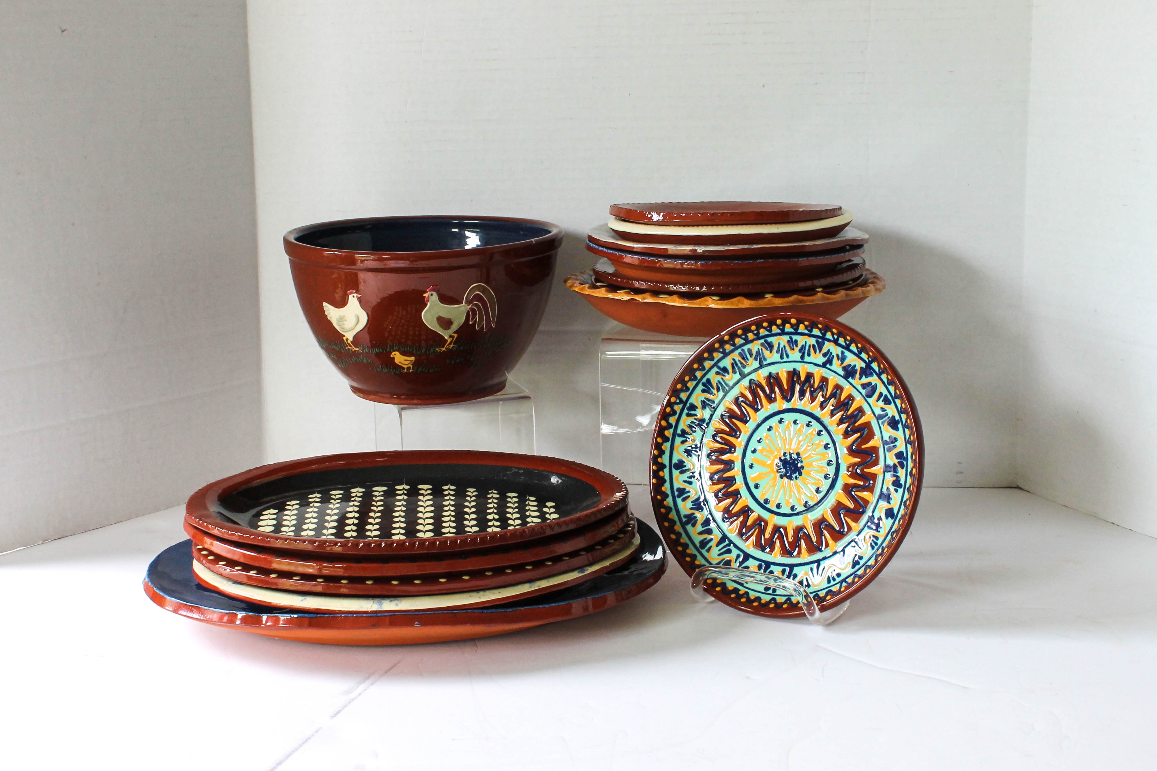 Exemplary Redware Pottery Collection