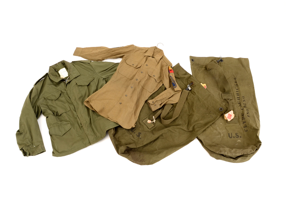 Vintage U.S. Army Duffle Bags and Clothing