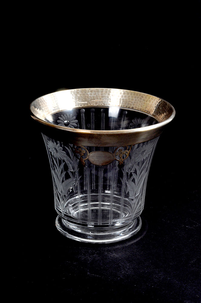 Vintage Silver Overlay Glassware