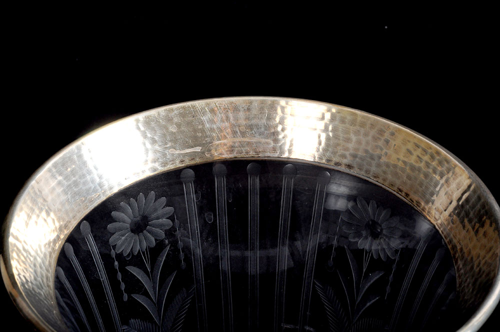 Vintage Silver Overlay Glassware