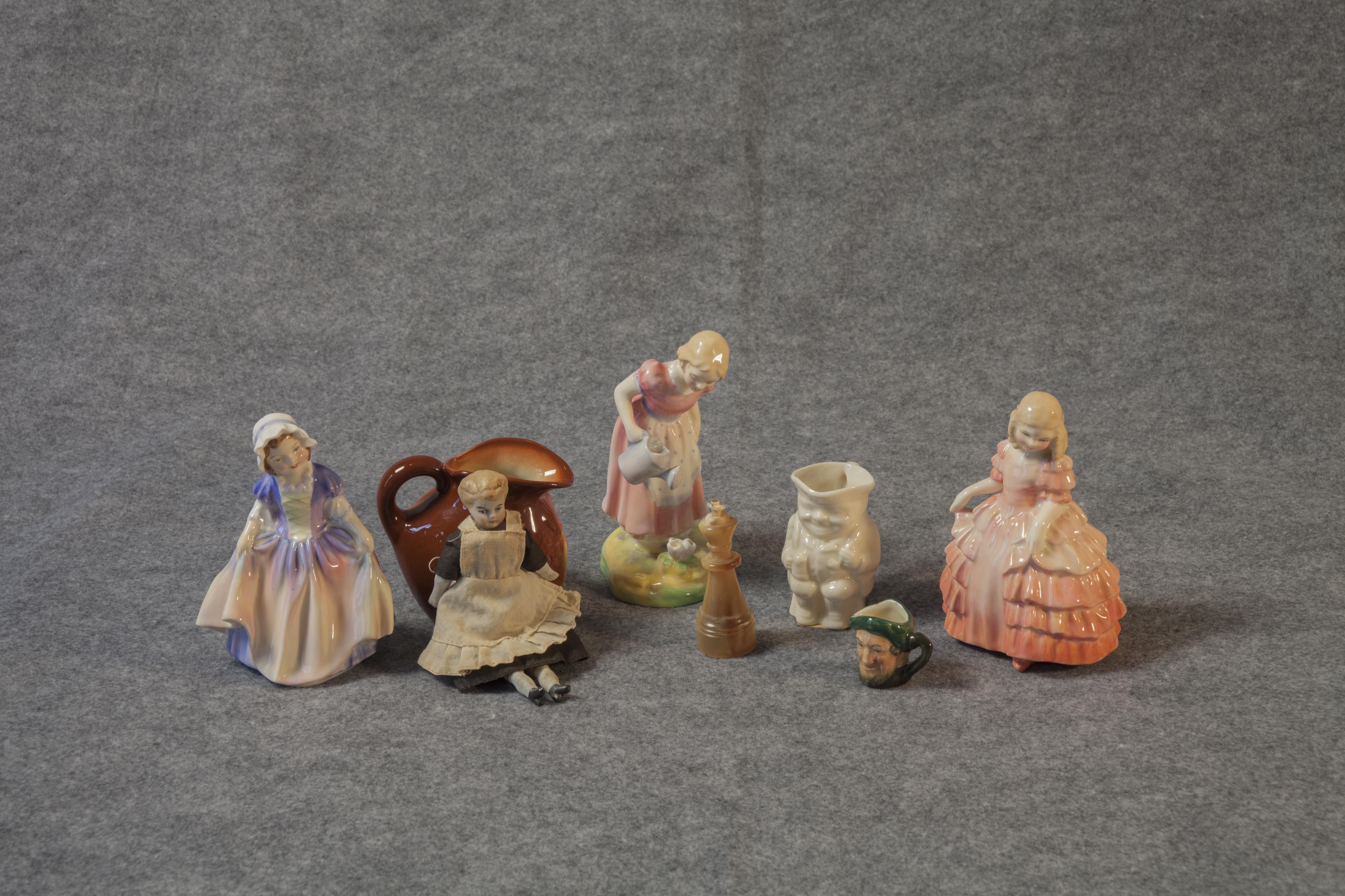 Assortment of Vintage Figurines including Royal Doulton