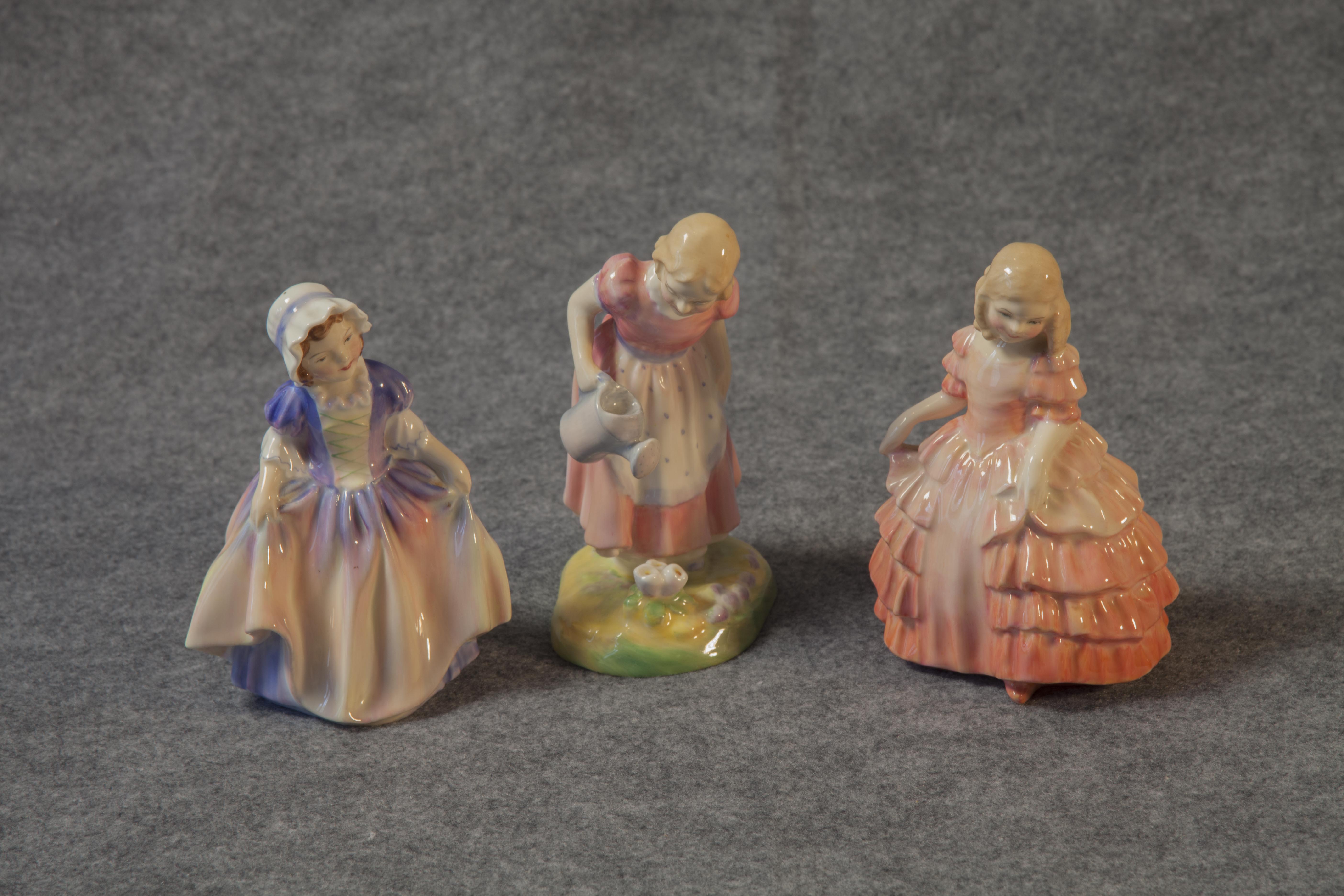 Assortment of Vintage Figurines including Royal Doulton