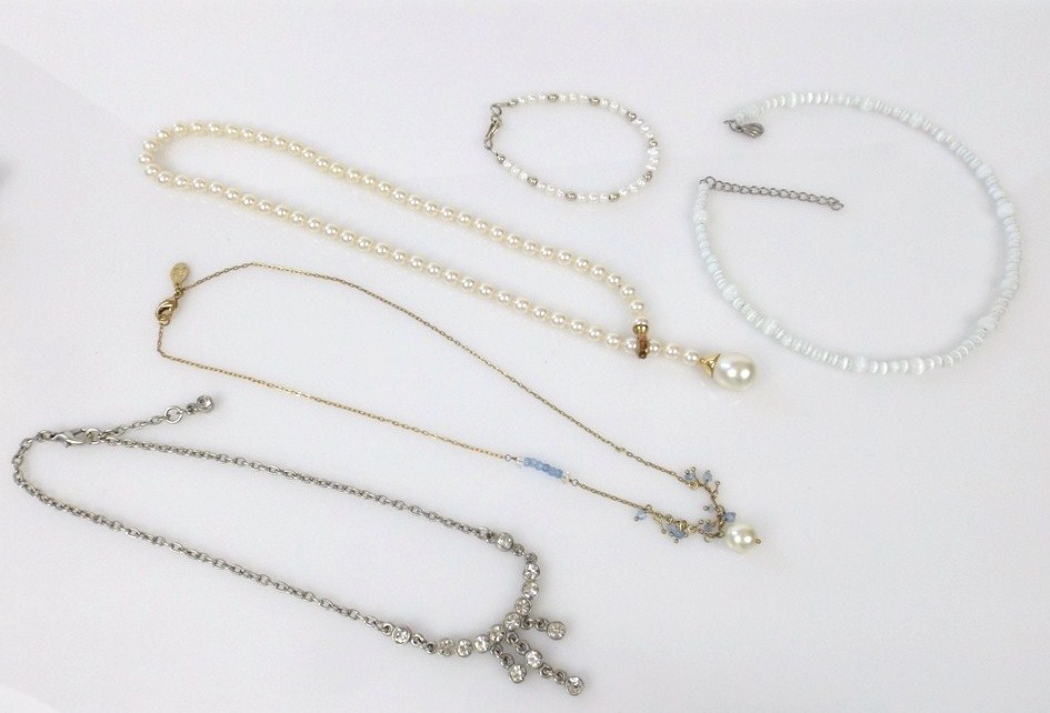 Faux Pearl and Rhinestone Jewelry