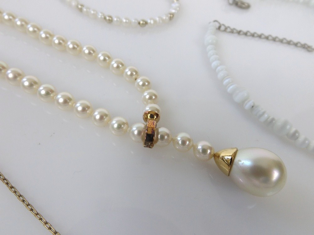 Faux Pearl and Rhinestone Jewelry